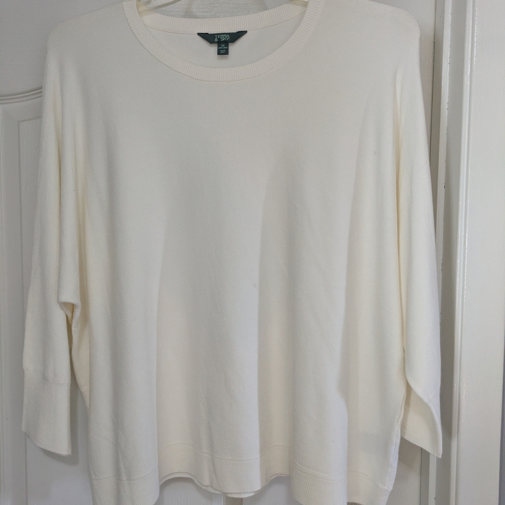 Terra & Sky Cream Crewneck Pullover